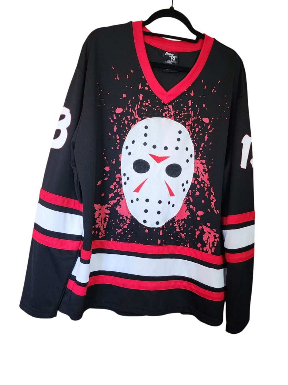 Friday The 13th Jason Vorhees #13 Horror Hockey Mens Size XL